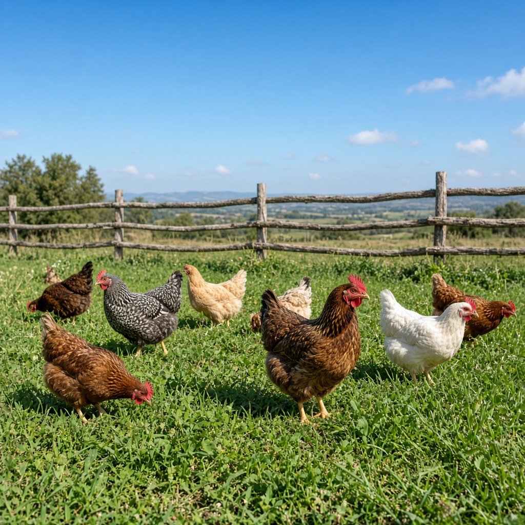 Chickenilil free-range chicken farm in Moshav Beit Herut
