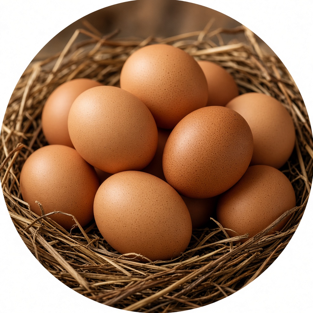 Free-range eggs from Chickenilil